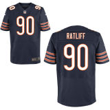 Nike Chicago Bears #90 Ratliff Blue Elite Jersey