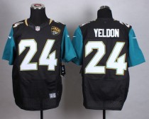 Nike Jacksonville Jaguars #24 Yeldon Black Elite Jersey