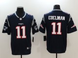 Mens NFL New England Patriots #11 Edelman Blue Vapor Untouchable Limited Jersey