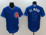 MLB Chicago Cubs #9 El Mago Nickname Blue Jersey