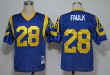 Blue Marshall Faulk Rams NFL Throwback #28 Jersey