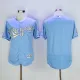 MLB Kansas City Royals Blank L.Blue Gold Number Elite Jersey