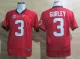 NCAA Georgia Bulldogs Todd Gurley 3 Red 2012 SEC Patch College Football Jersey