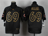 Nike Chicago Bears #69 Allen PRO Gold Lettering Fashion 2014 Jersey