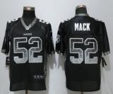 NEW Nike Oakland Raiders 52 Mack Drift Fashion Black Elite Jersey