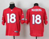 2014 NFL Denver Broncos QB #18 Manning Red Jerseys