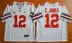 NCAA Ohio State Buckeyes #12 Cardale JonesFootball Jersey White