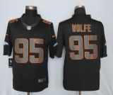 New Nike Denver Broncos #95 Wolfe Impact Limited Black Jersey