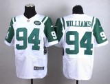 Nike New York Jets #94 Williams White Elite Jersey