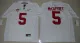 NCAA Stanford Cardinal #5 Christian McCaffrey College White Jersey