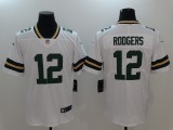 New Nike Green Bay Packers 12 Rodgers White 2017 Vapor Untouchable Limited Jersey