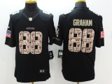 Nike Seattle Seahawks #80 Graham Black Limited Salute to Service Jersey