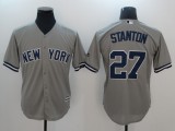 MLB New York Yankees #27 Stanton Grey Jersey with Name