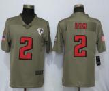 Mens Atlanta Falcons #2 Ryan Olive Salute to Service Limited Jersey