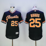 MLB San Francisco Giants #25 Bonds Black Pullover Throwback Jersey