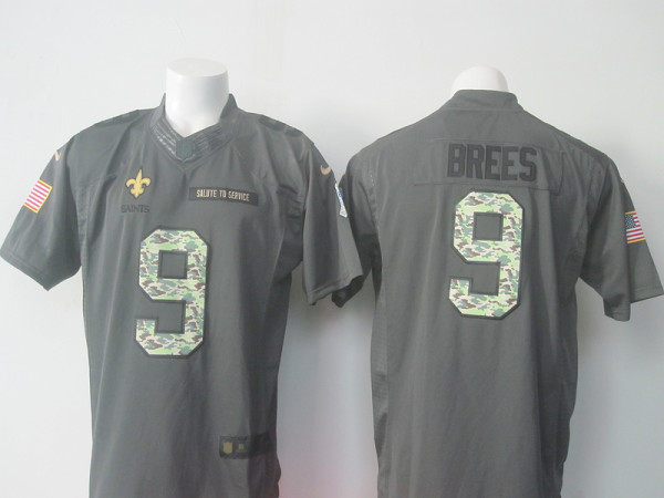 NFL New Orleans Saints #9 Brees Saulte to Service Limited Jersey