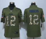 New Nike Green Bay Packers 12 Rodgers Green Salute To Service Limited Jersey