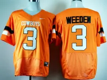 Nike Oklahoma State Cowboys Brandon Weeden 3 Orange Pro Combat College Football Jersey