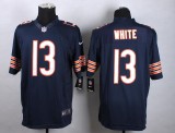 Nike Chicago Bears #13 White Blue Limited Jersey