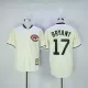 MLB Chicago Cubs #17 Bryant Cream Throwback Jersey