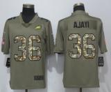 Nike Philadelphia Eagles 36 Ajayi Olive Camo Carson Salute to Service Limited Jersey