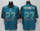 Nike Jacksonville Jaguars 27 Fournette Drift Fashion Green Elite Jersey