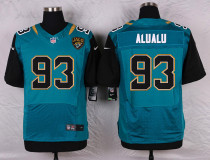 Nike Jacksonville Jaguars #93 Alualu Green Elite Jersey