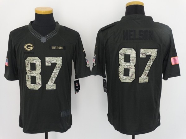 NFL Green Bay Packers #87 Nelson Salute to Service Women Jersey