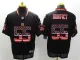 Nike Cincinnati bengals #55 Vontaze Burfict USA Flag Fashion Black Elite Jersey