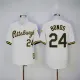 MLB Pittsburgh Pirates #24 Bonds White Throwback Jersey