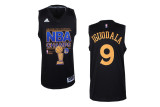 NBA Golden State Warriors #9 Iguodala Black 2015 Champions Jersey