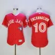 Majestics MLB Toronto Blue Jays #10 Edwin Encarnacion Red Jersey