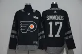 NHL Philadelphia Flyers #17 Simmonds Black 100th Anniversary Jersey