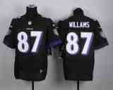 Nike Baltimore Ravens #87 Willams Black Elite Jersey