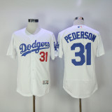 MLB Los Angeles Dodgers #31 Pederson White Elite Jersey