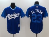 MLB Los Angeles Dodgers #23 El Titan Blue Pullover Jersey
