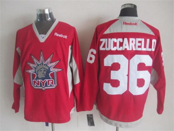 NHL New York Rangers #36 Zuccarello Red Jersey