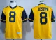 West Virginia Mountaineer #8 Karl Joseph Gold Jersey