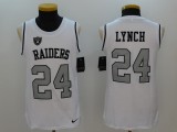 Mens NFL Oakland Raiders #24 Lynch White Tank Top