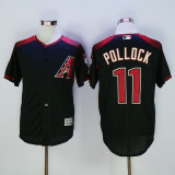 Majestics MLB Arizona Diamondbacks #11 Pollock Black Jersey