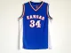 NCAA Kansas Jayhawks #34 Pierce Blue Jersey