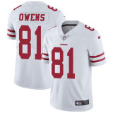 Mens San Francisco 49ers #81 Owns White Vapor Limited Jersey