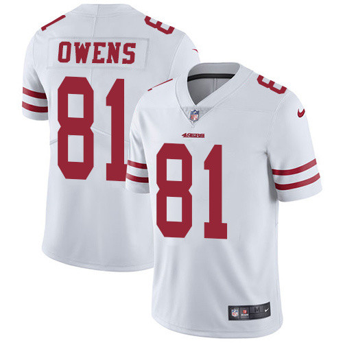 Mens San Francisco 49ers #81 Owns White Vapor Limited Jersey