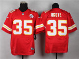 Nike Kansas City Chiefs #35 Okoye Red Elite Jersey