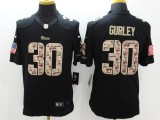 Nike St.Louis Rams #30 Gurley Black Limited Salute to Service Jersey