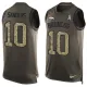 NFL Denver Broncos #10 Sanders Limited Green Salute to Service Tank Top