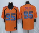 New Nike Denver Broncos 95 Wolfe Orange Strobe Limited Jersey