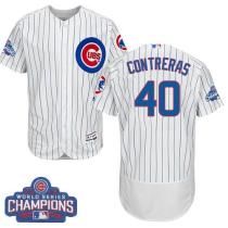MLB Chicao Cubs #40 Willson Contreras White 2016 World Series Champions Jersey