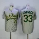 MLB Oakland Athletics #33 Canseco Grey Throwback Jersey
