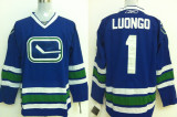 Reebok Vancouver Canucks #1 Luongo Blue Jersey